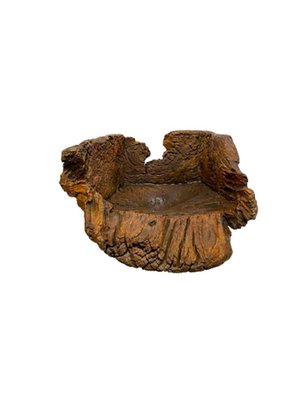 Large Burl Wood Hand Carved Organically Shaped Bowl-UCH-1278731