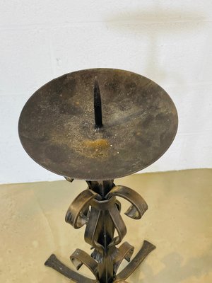 Large Candleholder in Wrought Iron, 1900s-XXA-1383960