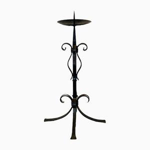 Large Candleholder in Wrought Iron, 1900s-XXA-1383960