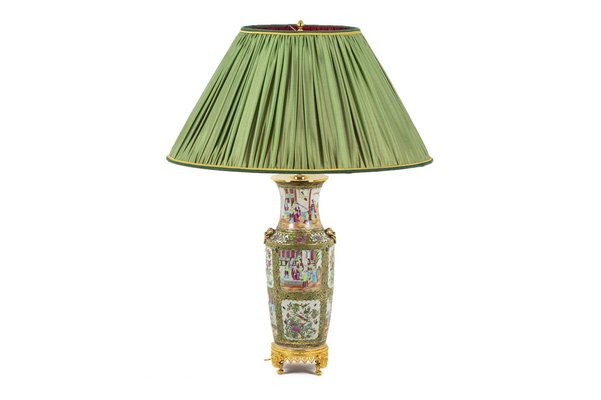 Large Canton Porcelain Lamp, 1880s-CEJ-975042