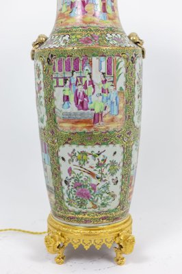 Large Canton Porcelain Lamp, 1880s-CEJ-975042