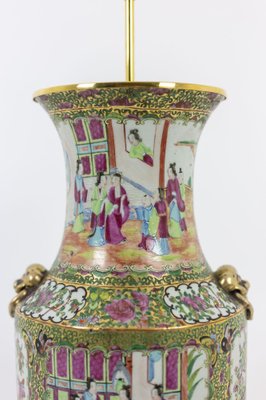 Large Canton Porcelain Lamp, 1880s-CEJ-975042