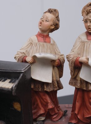 Large Capodimonte Porcelain The Choirboys Figure Group-GCG-1191413