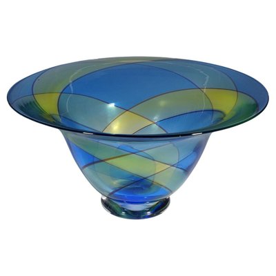 Large Carnival Art Glass Bowl, 1980s-KJP-1797798