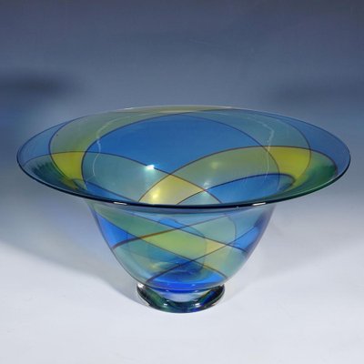 Large Carnival Art Glass Bowl, 1980s-KJP-1797798