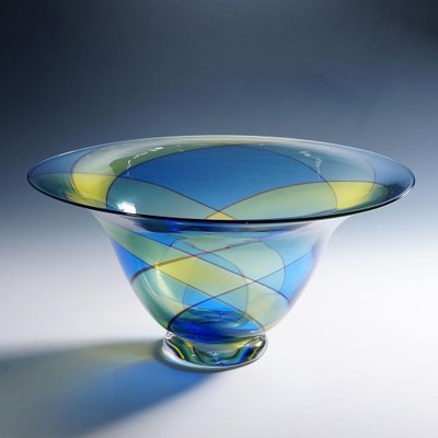 Large Carnival Art Glass Bowl, 1980s-KJP-1797798