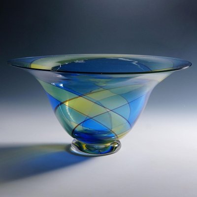 Large Carnival Art Glass Bowl, 1980s-KJP-1797798