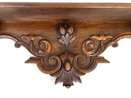 Large Carved Oak Wall Shelf-EUT-2018158