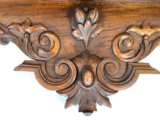 Large Carved Oak Wall Shelf-EUT-2018158