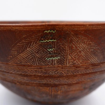 Large Carved Tribal Wooden Bowl-NYF-2018881