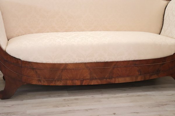 Large Carved Walnut Sofa, 1820s-DCO-1111956