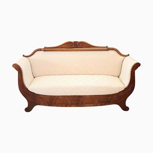 Large Carved Walnut Sofa, 1820s-DCO-1111956