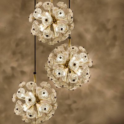 Large Cascade Light Fixture with Five Sputniks In the Style of Emil Stejnar-VDW-844304