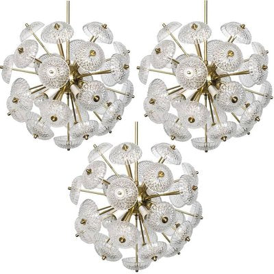 Large Cascade Light Fixture with Five Sputniks In the Style of Emil Stejnar-VDW-844304