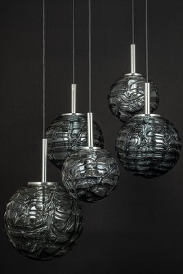 Large Cascade Murano Glass Chandelier attributed to Doria, Germany, 1970s-UGR-1405102