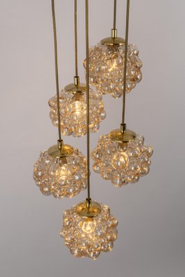 Large Cascading Chandelier in Bubble Glass from Limburg, Germany, 1970s-UGR-1260485