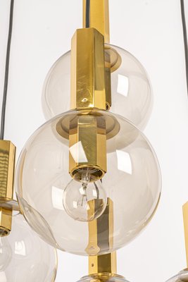 Large Cascading Chandelier in Smoked Glass from Cosack, Germany, 1970s-UGR-1151932