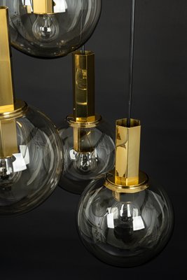 Large Cascading Chandelier in Smoked Glass from Cosack, Germany, 1970s-UGR-1151932