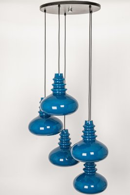 Large Cascading Pendant Light by Wilhelm Wagenfeld for Peill Putzler, Germany, 1970s-UGR-1086323