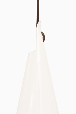 Large Ceiling Lamp in Plastic and Teak by Hans Bergström, 1950s-SC-1796797