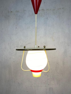 Large Ceiling Lamp with Glass Shade, 1950s-GPQ-1808334