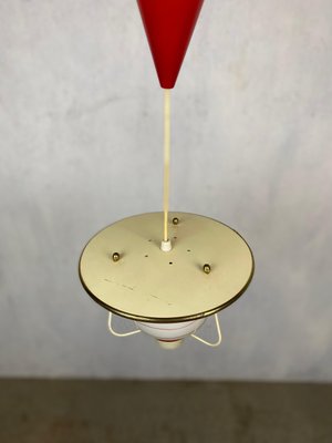 Large Ceiling Lamp with Glass Shade, 1950s-GPQ-1808334