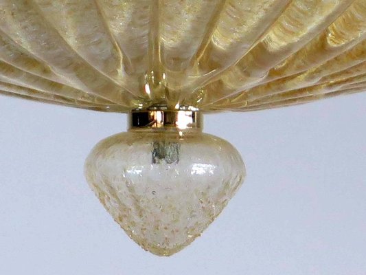 Large Ceiling Lamps in the Style of Barovier & Toso, 1980s, Set of 2-OVO-1235307