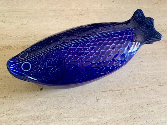 Large Ceramic Blue Fish from Environmental Ceramics, Inc., San Francisco, 1966-OJT-991099