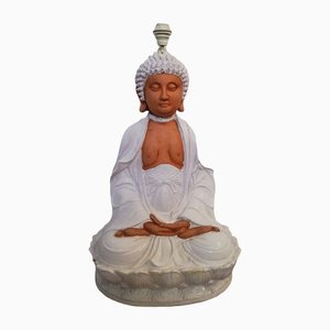 Large Ceramic Buddha Sculpture Lamp, 1970s-UIW-1253929