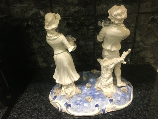 Large Ceramic Figurine by Capodimonte, 1950s-WQQ-558567