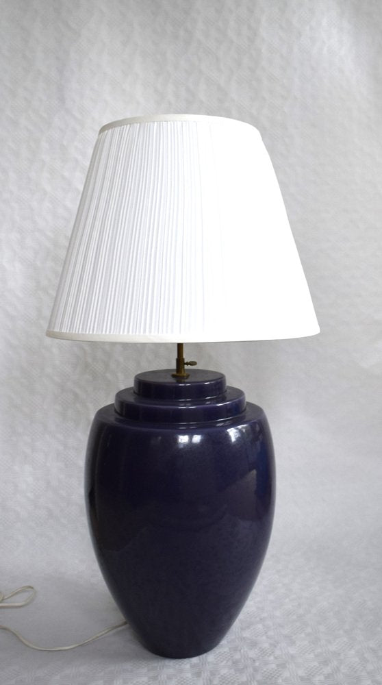 Large Ceramic Floor or Table Lamp from Kostka, France, 1970s