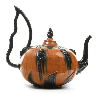 Large Ceramic Pumpkin Teapot-NQ-624896