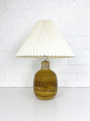 Large Ceramic Stoneware Table Lamp by Nils Kähler for Hak, Denmark, 1960s-ZM-1796253