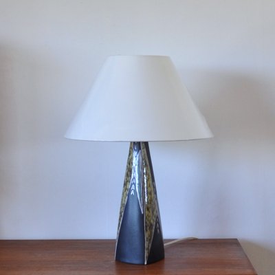 Large Ceramic Table Lamp by Svend Aage Jensen for Søholm, 1950s-HPQ-1196516