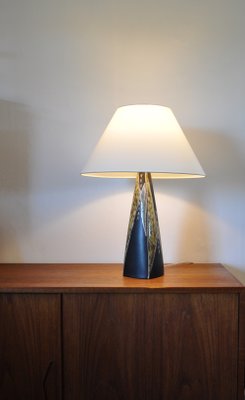 Large Ceramic Table Lamp by Svend Aage Jensen for Søholm, 1950s-HPQ-1196516