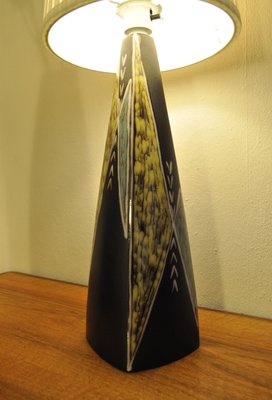 Large Ceramic Table Lamp by Svend Aage Jensen for Søholm, 1950s-HPQ-1196516