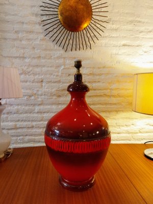 Large Ceramic Table Lamp, France, 1960s-QY-1793515