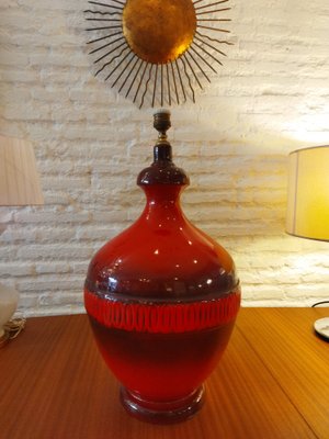 Large Ceramic Table Lamp, France, 1960s-QY-1793515