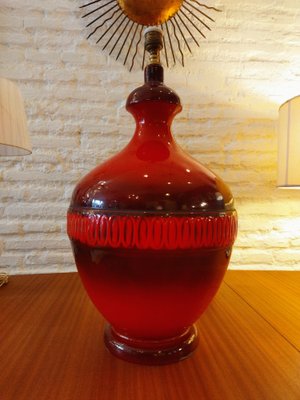 Large Ceramic Table Lamp, France, 1960s-QY-1793515