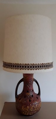 Large Ceramic Table Lamp in Fat Lava Style, 1970s-HOI-1348338