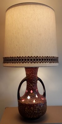 Large Ceramic Table Lamp in Fat Lava Style, 1970s-HOI-1348338