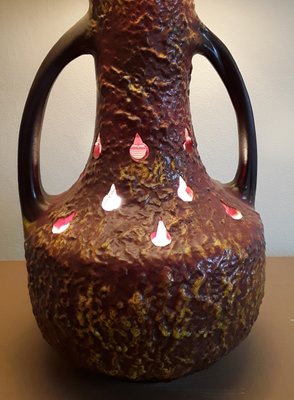 Large Ceramic Table Lamp in Fat Lava Style, 1970s-HOI-1348338