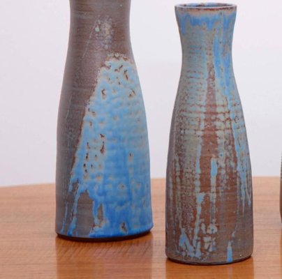 Large Ceramic Vases in Blue by Susanne Protzmann, Set of 4-SFD-824969