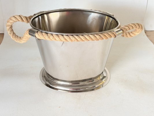 Large Champagne Bucket with Rope Handles, 1970s-UR-1801516