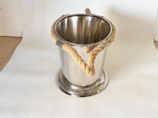 Large Champagne Bucket with Rope Handles, 1970s-UR-1801516