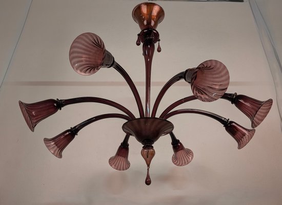 Large Chandelier attributed to Cappellin Murano, 1930s-JGB-2042003