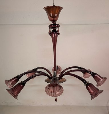 Large Chandelier attributed to Cappellin Murano, 1930s-JGB-2042003