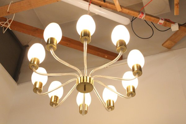 Large Chandelier from Kamenicky Senov, 1960s-TZ-684031