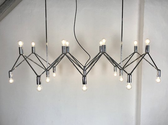 Large Chandelier from Kinkeldey Lights, Germany, 1960s-FFL-1269550