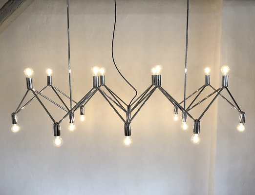 Large Chandelier from Kinkeldey Lights, Germany, 1960s-FFL-1269550